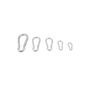 DIN5299 karabina 304/316 paslanmaz çelik yaylı kancalar 50mm açık endüstriyel madencilik için yaylı tırmanma donanım düz - Product Image 4