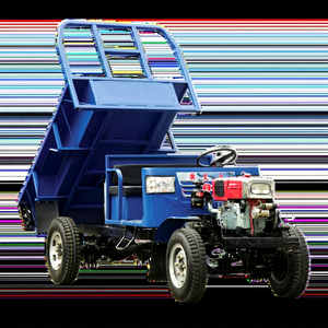 Mini Camión Volquete Compacto Azul 4x4 con Motor para Uso en Obras de Construcción - Product Image 1