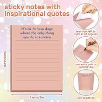 Spot promotion STOCK planificateur de santé mentale note autocollante décoration auto-adhésive prévention positive bloc-notes fournitures scolaires