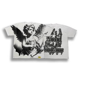 T-Shirt da Uomo Casual Oversize di Alta Qualità in Cotone 100% Stile High Street con Scritta "That's an Awful Lot of Cough Syrup" Scansionabile - Product Image 1