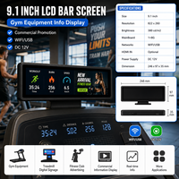 Layar Display LCD Iklan Pintar 9.1 Inci 822x260 WiFi Digital Signage Player untuk Promosi Produk di Rak Ritel