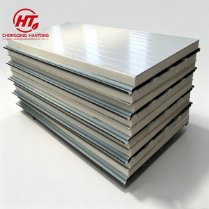 Panneau sandwich léger en PU PIR pour l'isolation des toits et des murs des bâtiments préfabriqués, <span class=keywords><strong>mousse</strong></span> de <span class=keywords><strong>polyuréthane</strong></span> pour entrepôts industriels - Product Image 2