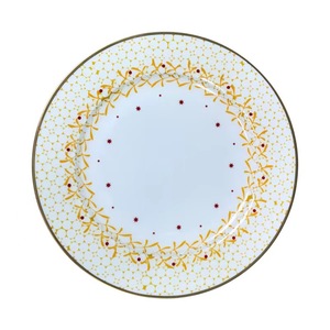2025 New Product Ceramic Christmas Decoration Plate Gold Rimmed Christmas <b>Dinnerware</b> <b>Sets</b> Porcelain - Product Image 2