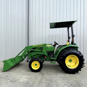 Tractor de Ruedas John Deere 3038E de 70HP 4WD con Cargador Frontal y Cucharón, Equipo Agrícola Utilitario para Motor y Transmisión - Product Image 1