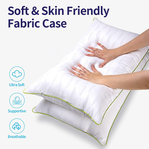 Oreillers de lit King Size réglables avec fermeture éclair, qualité hôtelière rafraîchissante avec garnissage haut de gamme en alternative au duvet - Product Image 3