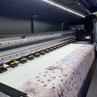 Machine d'impression de tissu de polyester de rideau d'imprimante de sublimation thermique de grand format de haute qualité i3200 1.8m 2.6m 3.2m