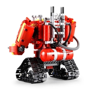 C51048w cada 2 in1 đô thị chữa cháy chữa cháy RC biến dạng xe tải finley mô hình gốc đồ chơi lepins Robot xây dựng khối giáo dục - Product Image 5