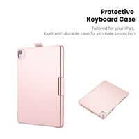Étui clavier à pavé tactile pour iPad 10e gén10.9 ", rétro-éclairé et rotatif à 360 °, pour iPad 11 gén(A16) 11 pouces (or rose)