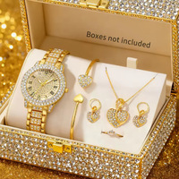 Montre à quartz pour femme, élégante et luxueuse, avec bracelet en acier inoxydable et boîtier en alliage