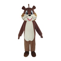 Costume de mascotte d'écureuil de dessin animé, robe de fête cosplay, vêtements d'Halloween pour adultes
