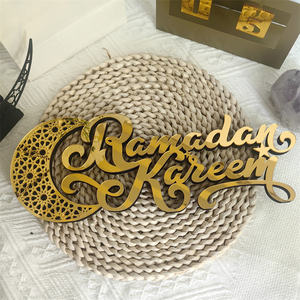 Décoration de <span class=keywords><strong>table</strong></span> créative en acrylique 3D en forme de croissant de lune pour le Ramadan 2025 – Ornement décoratif DIY pour les fêtes islamiques et musulmanes - Product Image 5