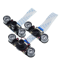 Raspberry Pi kamera mata ikan penglihatan malam 4 megapiksel OV5647 70/160 derajat modul kamera fokus yang dapat disesuaikan