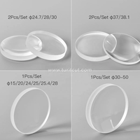 2 pièces D37 38.1mm F100 150 200 lentille de collimation à focalisation laser lentille en silice fondue pour torches de soudage