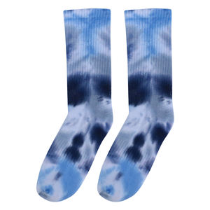 Fábrica de Meias Dos Homens do Logotipo De Algodão Tie Dye Colorido <span class=keywords><strong>Gradient</strong></span> Ramp Cuctom Custom Design Casual Casal Meias - Product Image 4