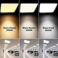Lámpara de Techo de Calidad Premium, Panel LED Regulable con Control Remoto para el Hogar, Lámpara de Techo Empotrada