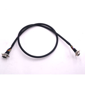 DB15 نوع اللحام ذكر إلى أنثى RS232 سد كوم ميناء الأسلاك التجمع <span class=keywords><strong>3</strong></span> صف 15 دبوس ذكر إلى UL2464 التجمع كابل - Product Image 2