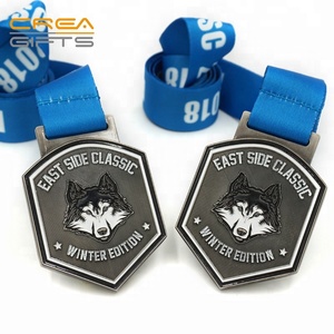 De 3d Lobo Totem logro militar medalla - Product Image 3