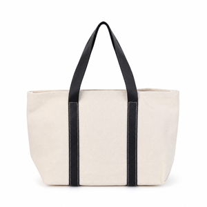 Sac fourre-tout en toile écologique personnalisé, réutilisable, avec logo imprimé, pour la plage, les courses et les voyages - Product Image 1
