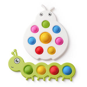 Jouets sensoriels en silicone pour bébés et tout-petits, <span class=keywords><strong>10</strong></span>+ <span class=keywords><strong>mois</strong></span>, Montessori, bulles à pousser, motricité fine - Product Image 6