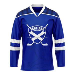 OEM Inflow Sports Men's Custom Logo Hockey Jerseys Heat-Transfer Printed Ice Hockey Uniforms 100% Polyester Sleeveless Regular - Product Image 1