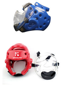 Sampel Woosung Gratis Pengiriman Gaya Baru Pelindung Kepala Karate Taekwondo Pelindung Kepala Karate - Product Image 2