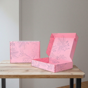 Biểu tượng tùy chỉnh in tuck Top Giấy gợn sóng bao bì tự niêm phong bưu phẩm Bưu Chính vận chuyển dập nổi thư mục bảng sóng - Product Image 1