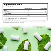 Chewing-gum Énergisant Marque Blanche au Xylitol pour la Protection Dentaire – Neuro Gum Énergie et Concentration pour Adultes, Menthes Nootropiques à la Menthe Poivrée
