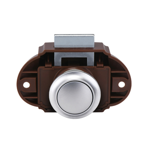 High Quality Keyless Zinc Alloy Pearl Nickel Cabinet Push Locks for Caravans <strong>RVs</strong> <strong>Campers</strong> Travel Trailers RV Parts Accessories - Product Image 1