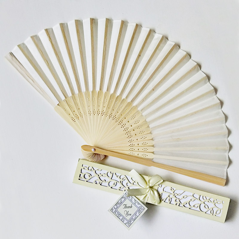 Personalized Print Fabric Engrave Bamboo Rib Silk Fan Wedding Favor Customized Name Cloth Hand Fan Wedding Gifts