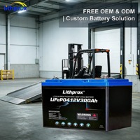 Batería de Vehículo Eléctrico Industrial de 12V 300AH con Larga Vida Útil, Nueva Tecnología LiFePO4 para Montacargas Laterales, CE FCC RoHS UN38.3