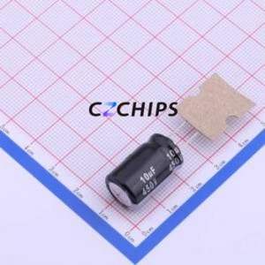 Condensador Electrolítico de Aluminio de Orificio Pasante EEUEB2W100B, Orificio Pasante, D12.5xL20mm 10uF 20% 450V 310mA-100kHz - Product Image 1