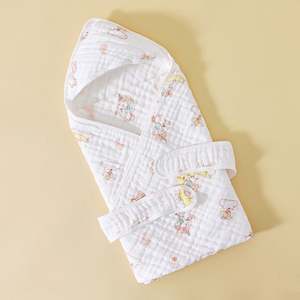 Eco-Friendly Absorbent Baby Hooded <b>Blanket</b> Children's Baby Hooded Bath Towel - Product Image 1