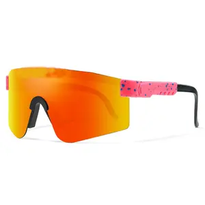 نظارات شمسية مصممة UV400 نظارات دراجة كبيرة الحجم للرجال والنساء نظارات شمسية رياضية خارجية