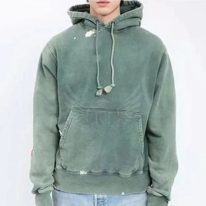 Sweat-shirts pour hommes grande taille de haute qualité, style hiver et décontracté, effet usé, fournisseur direct d'usine, fabriqué au Pakistan - Product Image 1