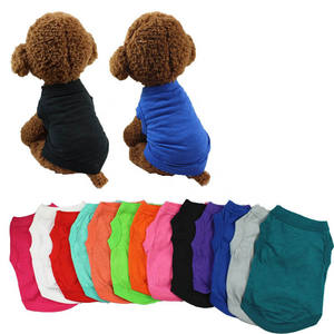 여름 <span class=keywords><strong>XXL</strong></span> 큰 애완 동물 빈 옷 티셔츠 민소매 의상 고양이 의류 강아지 조끼 면 대형 애완 동물 부드러운 일반 개 옷 - Product Image 4