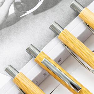 Bolígrafos de Bambú Ecológicos Promocionales al por Mayor, Precio Económico, Logotipo Personalizado, Bolígrafos con Punta de Bola para Firmas - Product Image 3