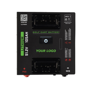 Fabriek Groothandel 38.4V 51.2V 70.4V 105ah Kubus Skinny Thru-Hole 36V 48V 72V 105ah Lifepo4 Golfkar Batterij Bron Fabrikant - Product Image 1