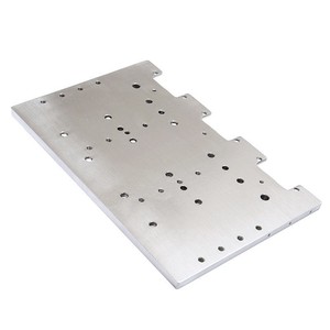 Plaque en alliage d'aluminium usinée CNC, pièce personnalisée, tolérance 0,1, finition de surface - Product Image 1