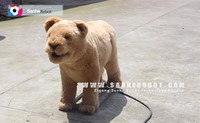 Petit lion animatronique pour expositions de musées pour centres commerciaux Parcs d'aventures Aéroports Garderies Écoles maternelles