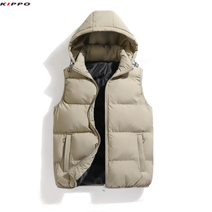 Kippo Luxe Unisex transpirable con capucha chaleco estilo Casual con Color sólido nueva colección Otoño Invierno talla grande para hombres y mujeres - Product Image 5