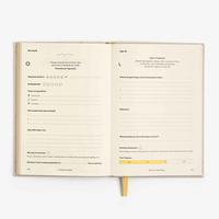 Carnet de notes à couverture rigide personnalisé Agenda couverture en tissu imprimé Journal plus heureux pour les entreprises