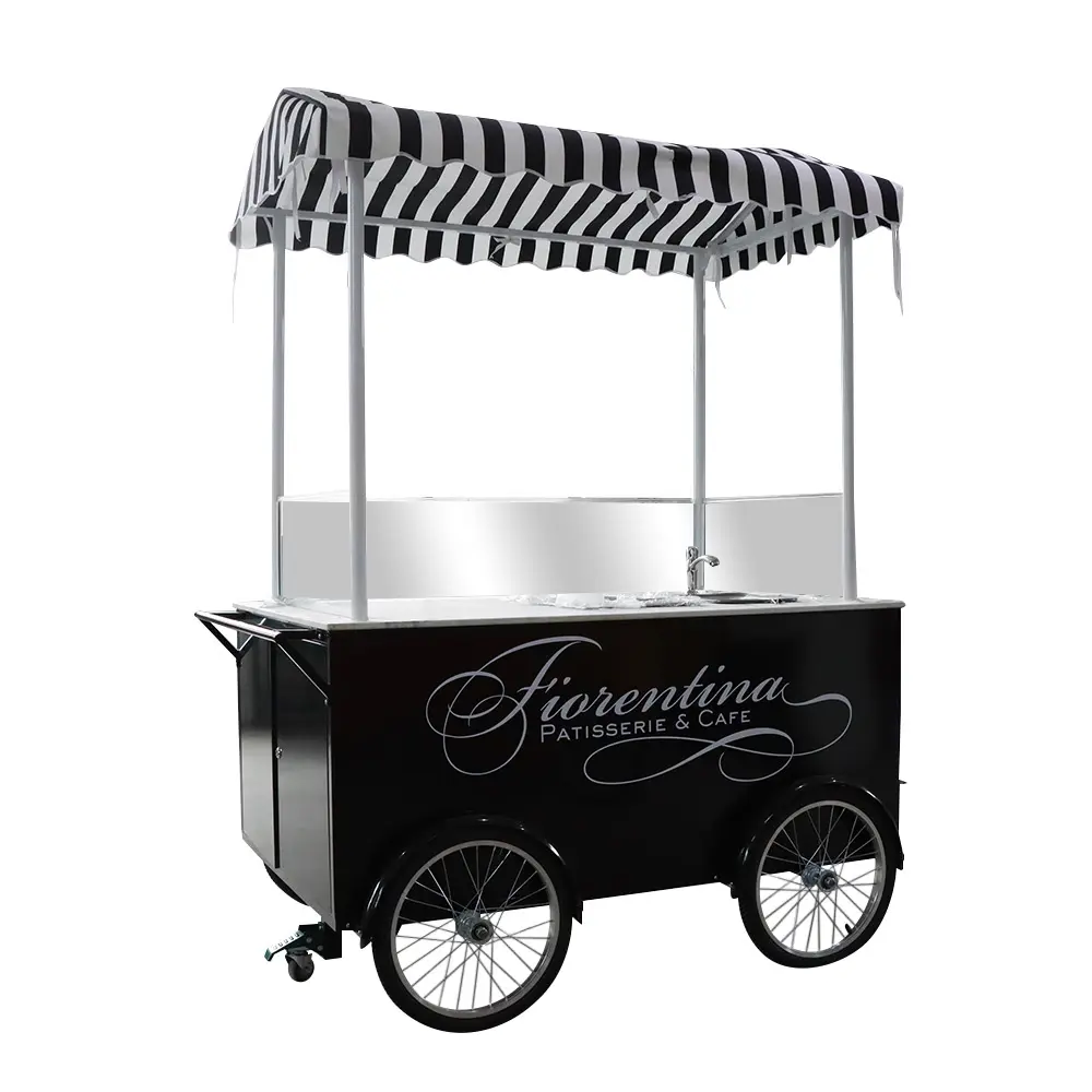 Rolling Bistro Creaciones culinarias en un carrito de comida de bicicleta