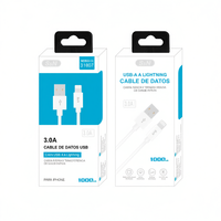 Cable Protector de Repuesto SUNING USB a B, 3.0A, 100cm, Carga Rápida, Material TPE/TPR