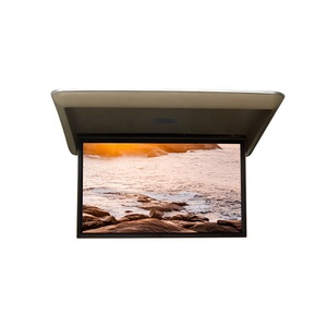 Factory Sale 24 Inch Android Flip Down Ceiling TV <strong>Screen</strong> DC12V Motorized Foldable <strong>Overhead</strong> USB//AV Smart Car Roof Monitor for RV - Product Image 1