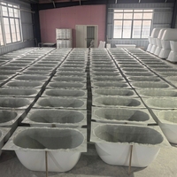 Baignoire autoportante ovale moderne pour, vente en gros d'usine, usage domestique, salle de bain, hôtel, projet villa