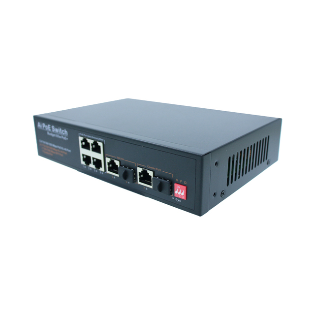 CX-S403G 7 Gigabit Port Unmanaged Intelligent POE Switch Fiber Optic Network Switch with POE Power Supply