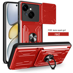 Étui de protection robuste avec fenêtre coulissante et béquille magnétique pour Tecno Spark Slim/<span class=keywords><strong>GO</strong></span> 2025/40 30 20 <span class=keywords><strong>10</strong></span> <span class=keywords><strong>Pro</strong></span>+/40C/30C/<span class=keywords><strong>10</strong></span> - Product Image 3