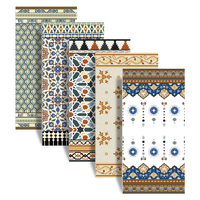 Carreaux de porcelaine 600x1200 à motif marocain vintage, texture imitation pierre pour sol de café, mur d'accent de salle de bain