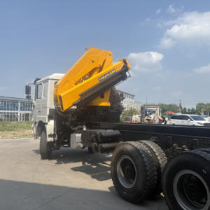 เครนรถบรรทุกพับได้3ส่วนเครนติดตั้งบนรถบรรทุกควบคุมระยะไกล3.2ตัน - Product Image 1
