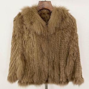 Nouveau Manteau d'<span class=keywords><strong>Hiver</strong></span> en Fourrure de <span class=keywords><strong>Lapin</strong></span>, Court, en Fourrure de Renard, Tendance, Grand Col, Style <span class=keywords><strong>Sauvage</strong></span> et Élégant - Product Image 6